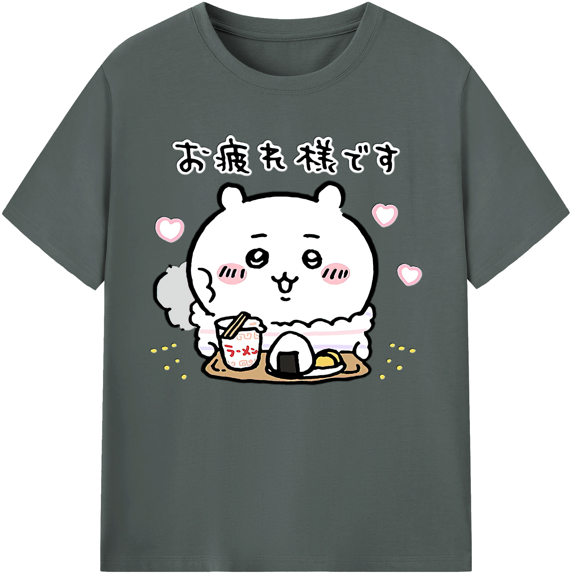 （画像用） ちいかわ ちいかわ Chii-kawa chiikawa 綿100％ メンズ半袖Tシャツ｜肌触りやわらか＆通気性